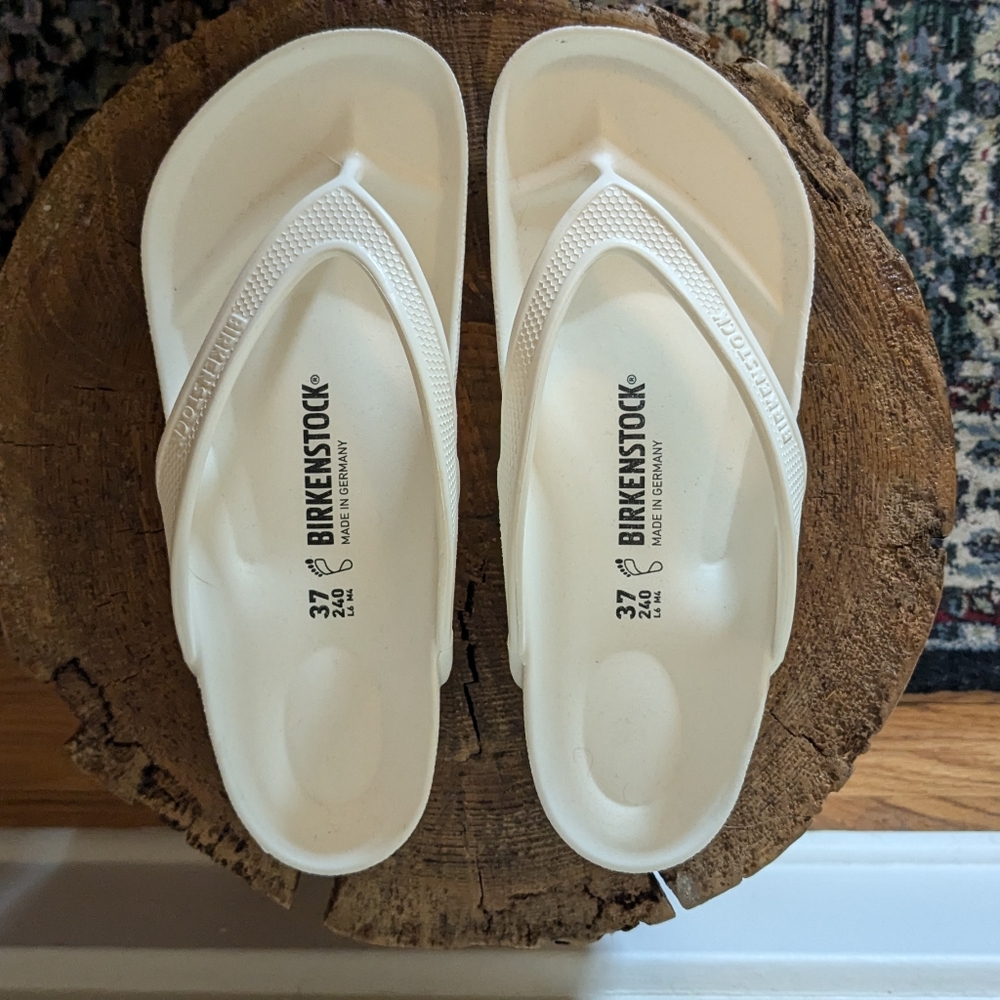 Birkenstock Honolulu Essentials Eva Sandals White Size 6 flip flop